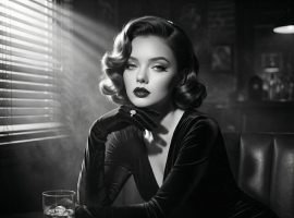 Aura Noir Lounge - Velvet Dress-A Cold Heart