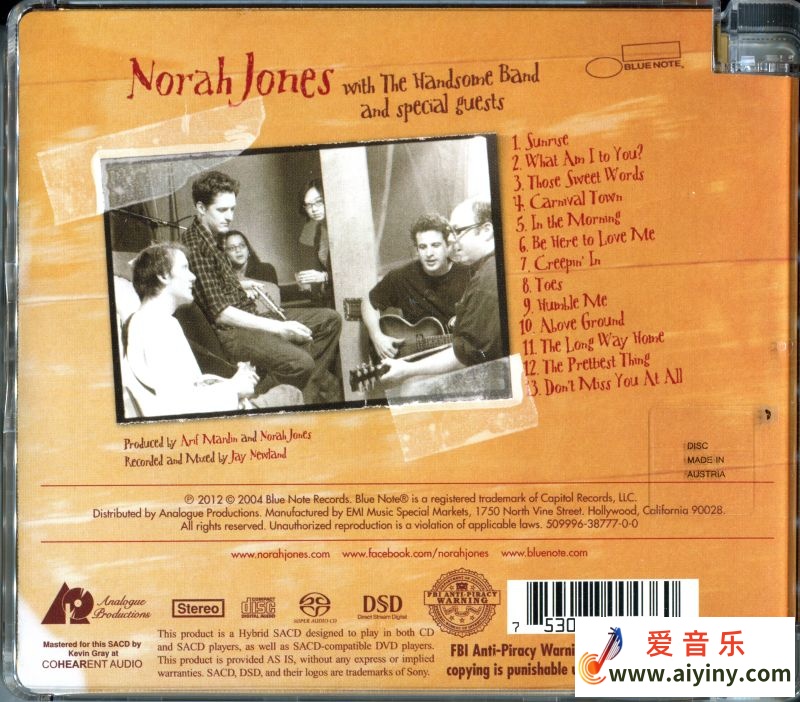 诺拉琼丝Norah Jones 《Feels Like Home 家的感觉》ISO 2012465 / 作者:匿名网友 / 帖子ID:4113