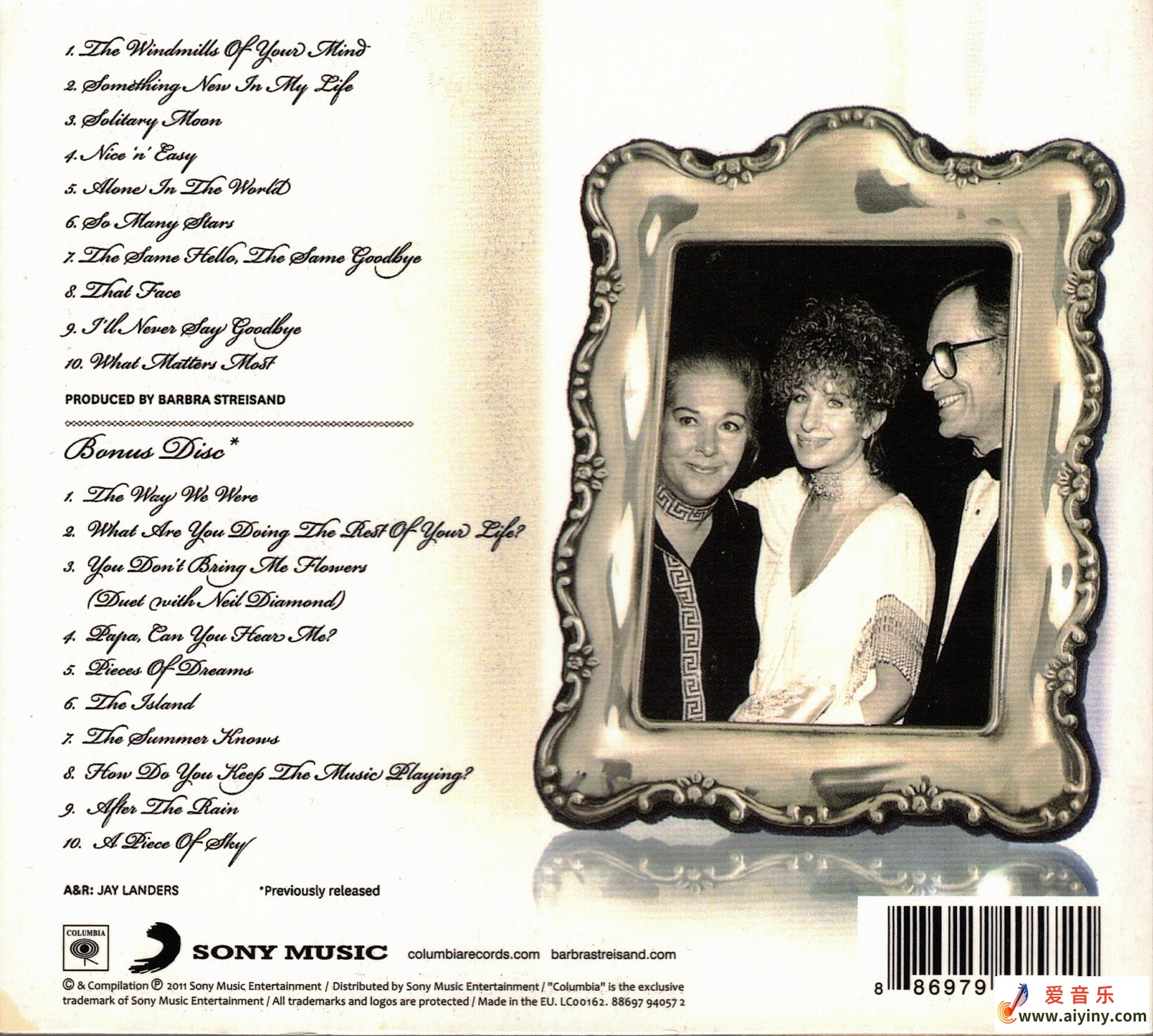 芭芭拉·史翠珊Barbra Streisand-What Matters Most Barbra Streisand Sings The Lyri115 / 帖子ID:4174