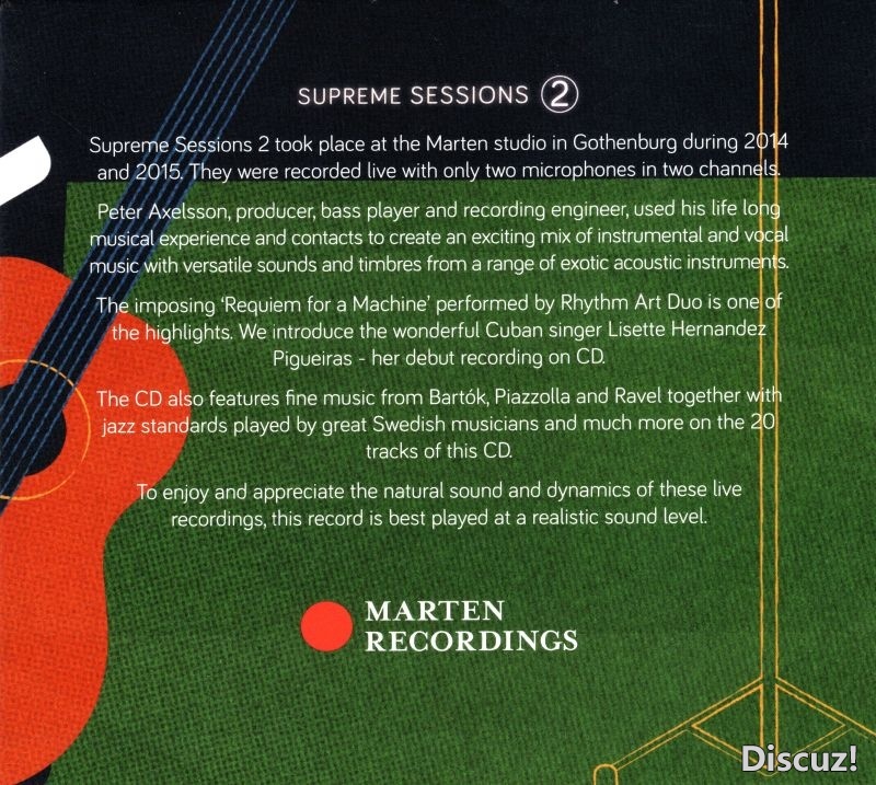 VA 《Supreme Sessions 瑞典马田音乐 发烧测试 C D Vol.2》 2019 [WAV+CUE]