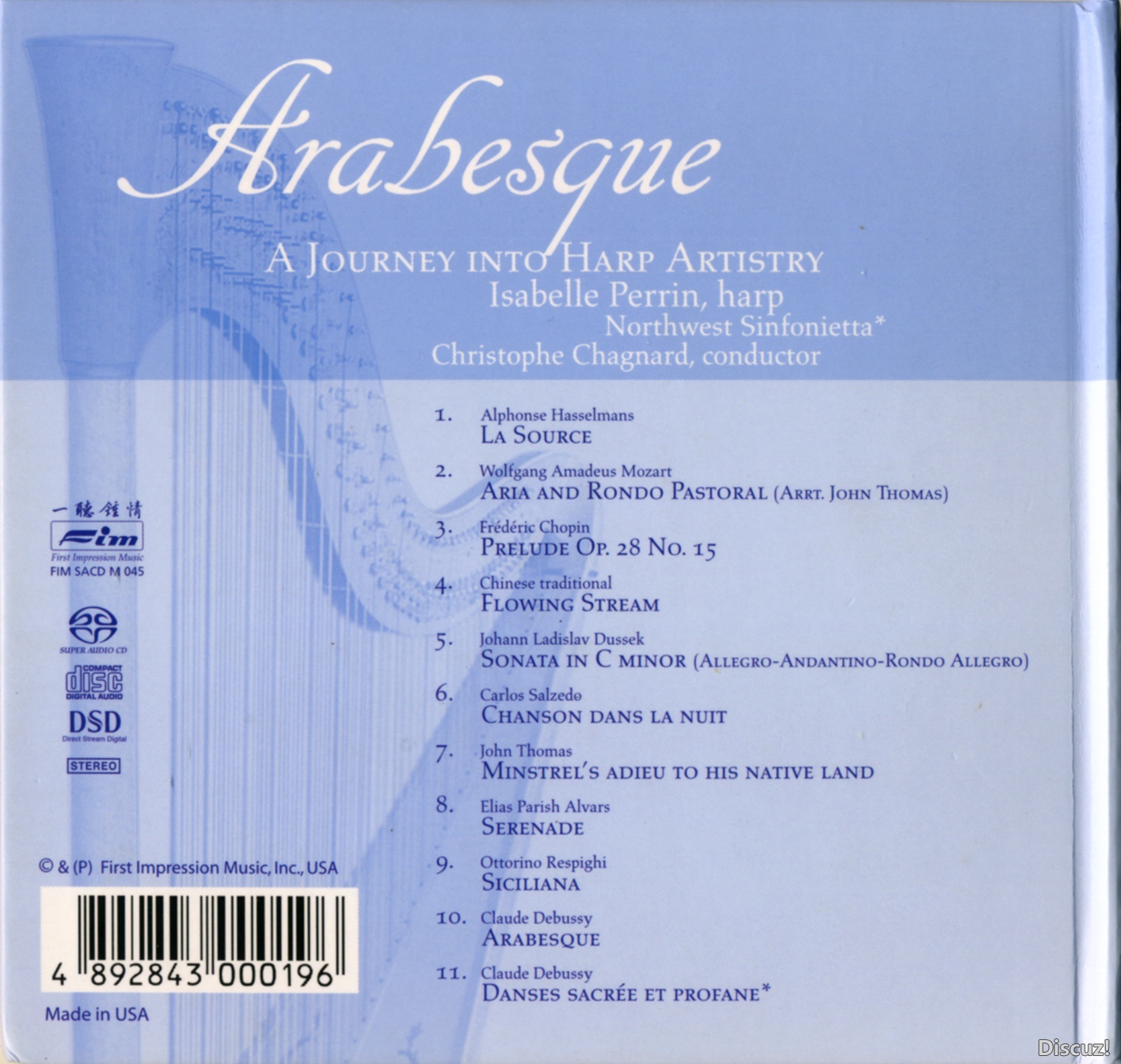 FIM 竖琴天使 Arabesque - Isabelle Perrin SACD ISO