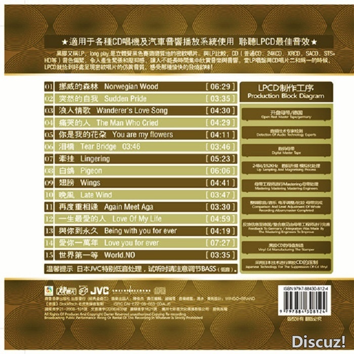 伍佰《无与伦比20周年 黑胶LPCD 》WAV+CUE