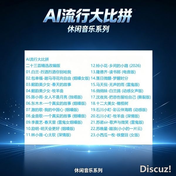 群星 《AI流行大比拼(一)》 WAV+CUE