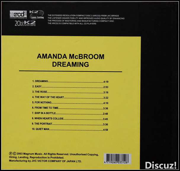 阿曼达Amanda McBroom《梦Dreaming》XRCD2